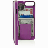 wallet case for iPhone 7 - purple - eyn